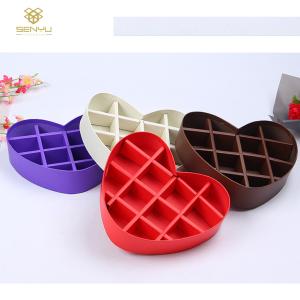 China Custom Luxury Lid Base CMYK Heart Shaped Paper Box on sale