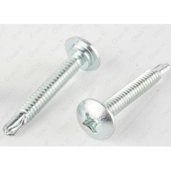 Galvanized 2 Inch 3 Inch Self Drilling Screws Phillips Recess Round Head Step Under Head