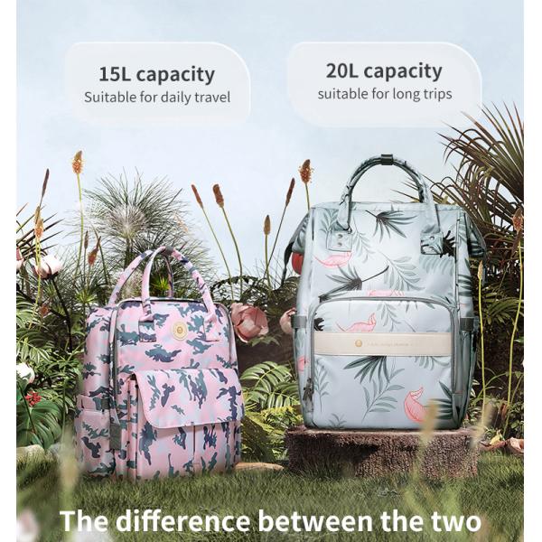 Waterproof Ourtdoor Polylester Large Diaper Bag Backpack 15L 20L