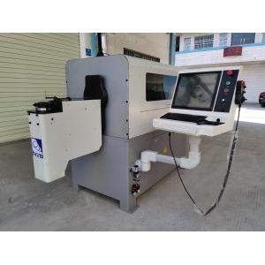 China 8-15mm 2D / 3D Large Wire Bending Machine , 6 Axis Steel Wire Bending Machine on sale