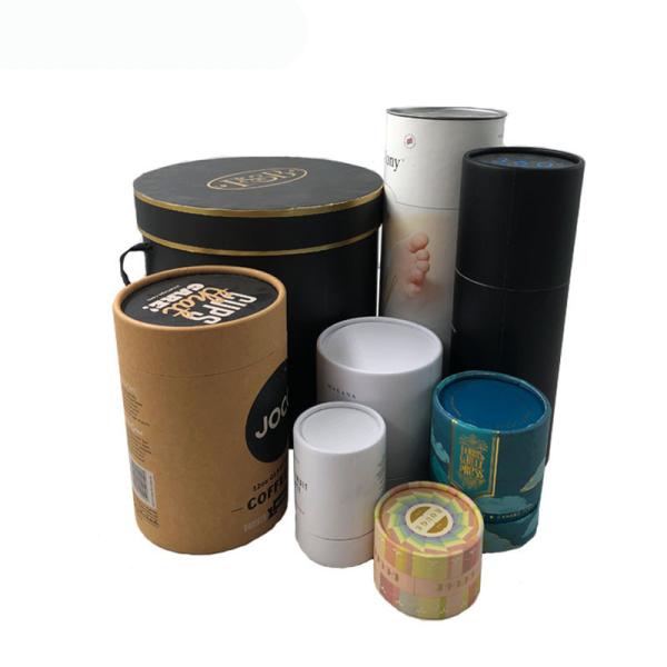 Biodegradable Round Cosmetic Tube Packaging Paper Tube Containers