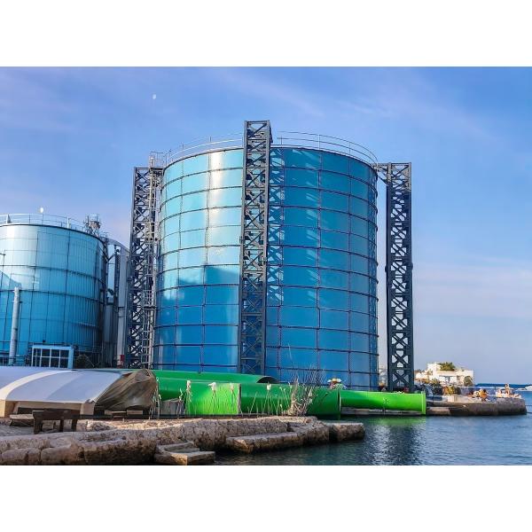 Epoxy FBE Coated Bolted Water Storage Tanks For Waste Water Solutions NFPA 22 API 12B Standards