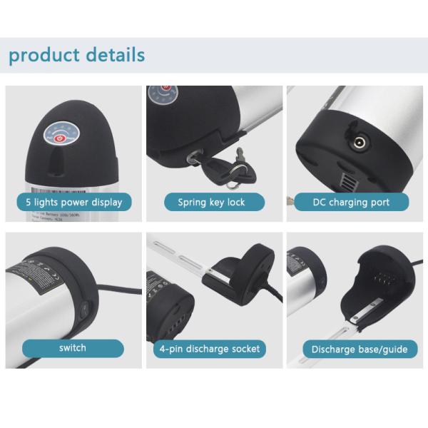 Deep Cycle Uninterruptible Auto DC2.1 Charger 10S6P 36V 7AH LFP Electric Bike Pack For Electric Two Wheels Vehicles