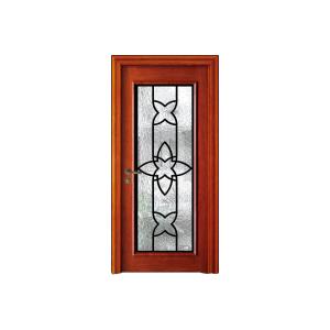 Swing Open IGCC IGMA Hollow Wrought Iron Glass Door