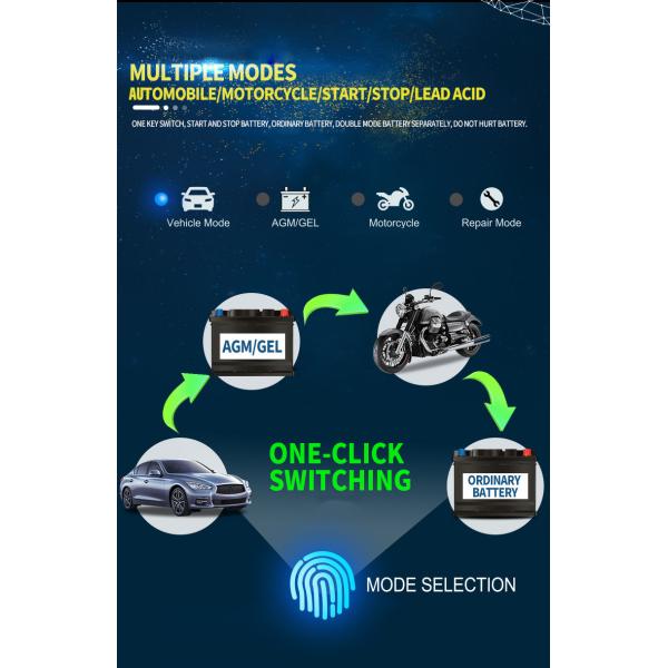 Motorcycle 6A12V Battery Chargers Intelligent Repair Type