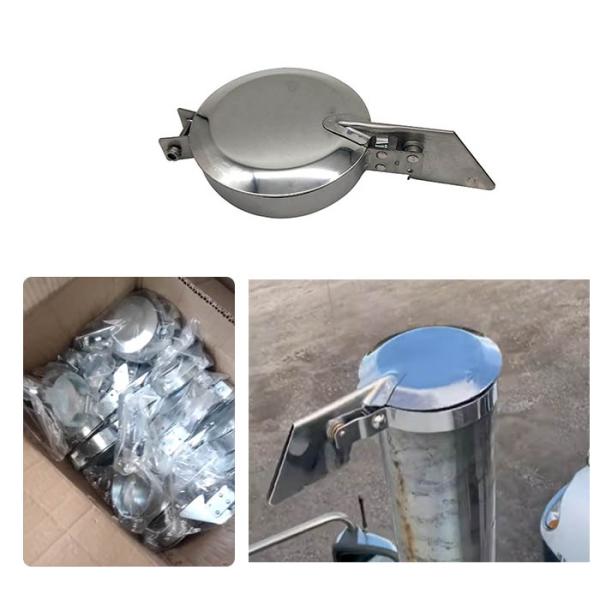 3.5Inch Exhaust Rain Caps 304SS Exhaust Flapper Cap Auto Spare Parts