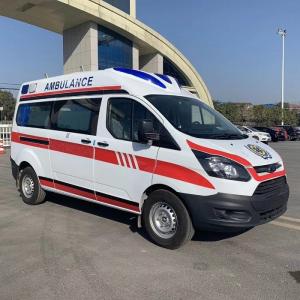 China Six Seats Medium Duty Ambulance Emergency Monitoring Ford Transit Van Ambulance on sale