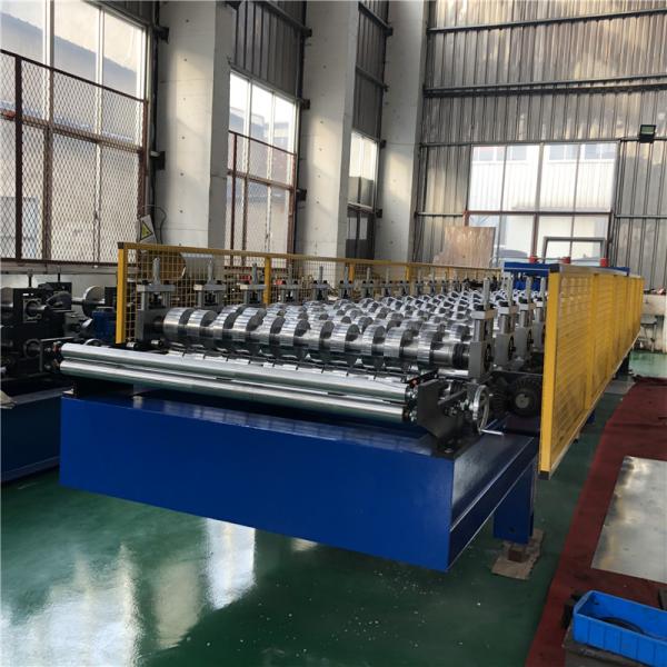 0.7mm PPGI Colored Steel Metal Roofing Roll Former With 16 stations