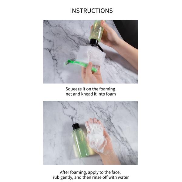 Organic Mint 200ml Face Wash Exfoliating Face Cleaning Gel