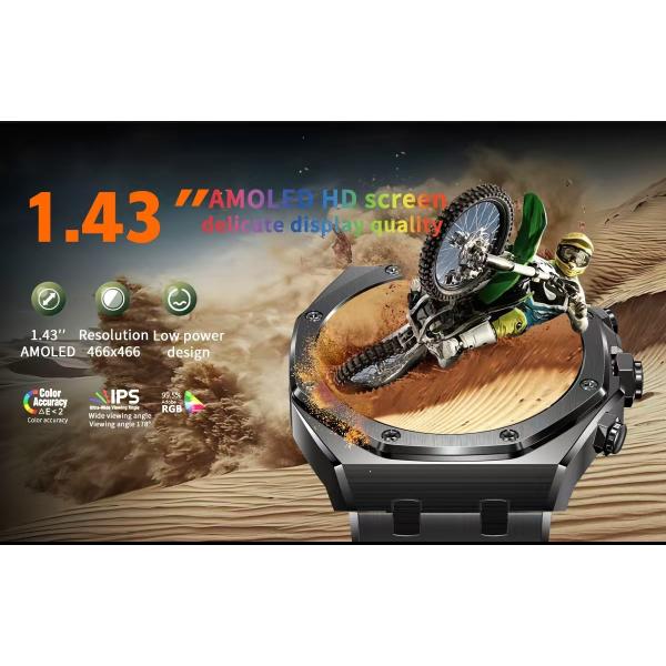 AK68 Men Smart Watch BT Calling Business Smart Watch Multi Sport Mode