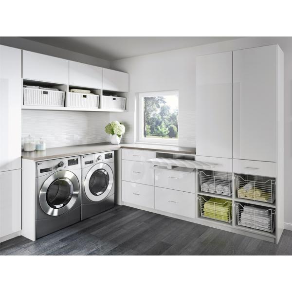 Waterproof Laundry Storage Cabinet with 3D Design 2D Shop Drawing Support from YALIG