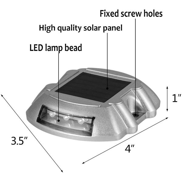 Wireless Solar Powered Decking Lights IP68 Outdoor Solar Driveway Lights