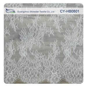 China Blue Flower Charming Chantilly Lace , Lace Fabric Wedding Dresses wholesale