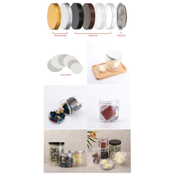 Food Grade Plastic Empty Spice Jars 500ml 1000ml Wide Mouth Plastic Containers