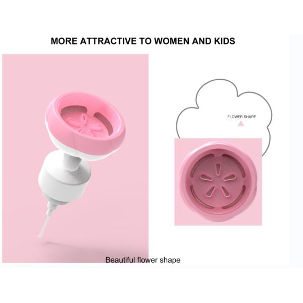 40mm 42mm Kids Flower Foam Soap Pump Hand Dispenser Shower Gel Packaging