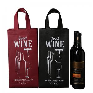 China Gift Non Woven Polypropylene Bags , Custom Non Woven Bags Tall Bottle wholesale