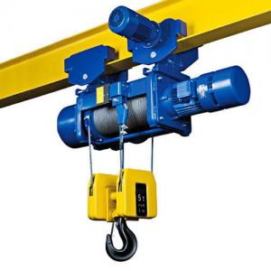China HS CODE 84251100 5 Ton Electric Wire Rope Hoist For Single Girder Overhead Crane wholesale