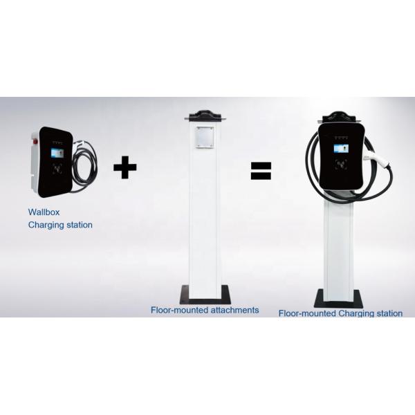 Wallbox 22kw DC EV Charger Level2 Fast Charging Station 32A Wall Mount Pole