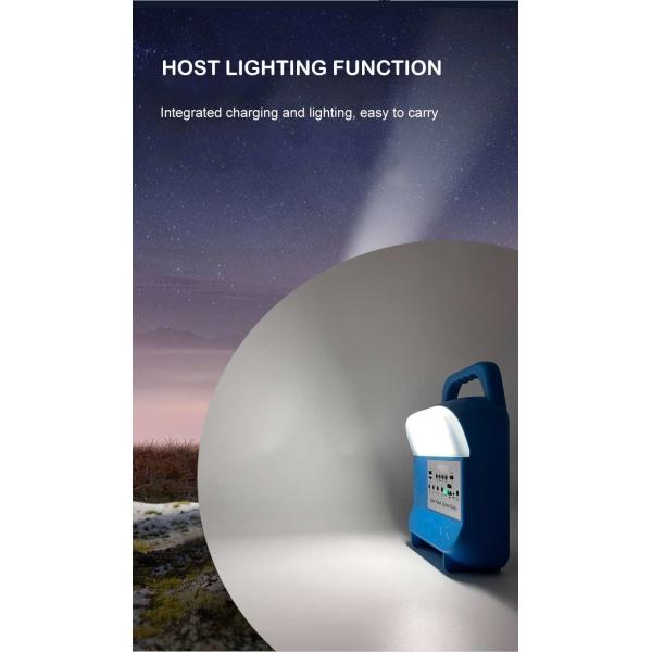 Portable Mini Solar Home Lighting System Lithium Battery Version Emergency
