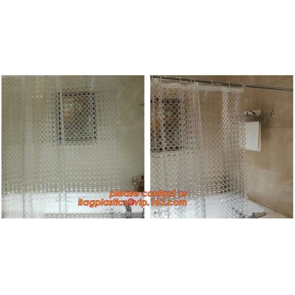 Custom Polyester Printing Shower Curtain, waterproof fireproof hook kids bathroom shower curtains, PEVA Shower curtain f
