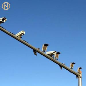 China 10-35M Height CCTV Camera Pole  Galvanized Steel Security Camera Pole on sale