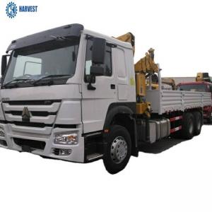 China Sinotruk Howo 6x4 371hp 6.3 Ton Knuckle Boom Truck Mounted Crane wholesale