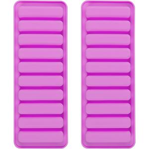 China Ice Cube Trays 2 Pcs Ice Cube Moulds With No-Spill Removable Lid, Easy-Release Silicone And Flexible Ice Trays Strip wholesale