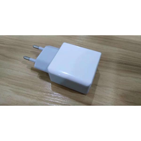 DUAL USB 2.4A EUR PLUG TRAVEL CHARGER WITH CE ROHS FACTORY PRICE
