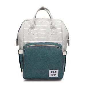 China Nylon Striped Waterproof Diaper Backpack 38*19*46CM on sale