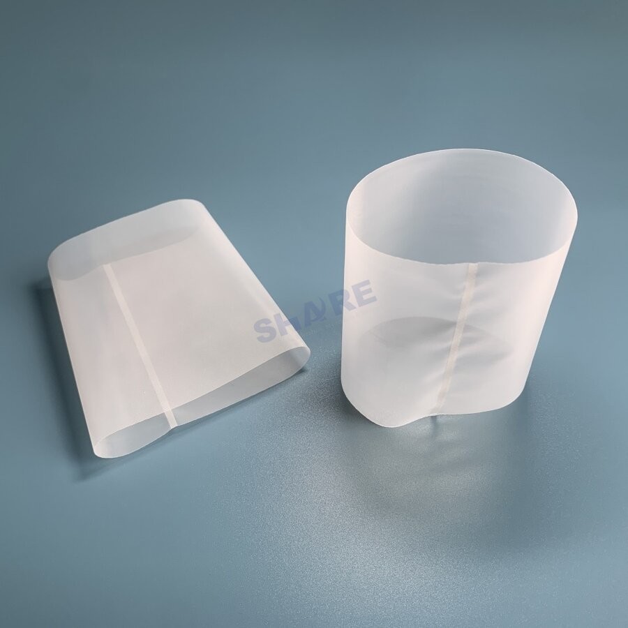 China Welded Conical Shape Polyester Mesh Tube Filter 50 75 100 120 150 200 250 Micon in Nylon PP PE Mesh wholesale