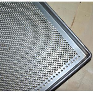 China Metal Perforated Baking Serving Tray For Oven , Stainless Steel Food Tray wholesale