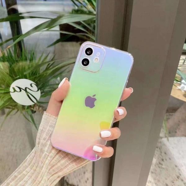 Electroplated Shockproof Phone Cases For Iphone 11 12 Pro Max Gradient Design