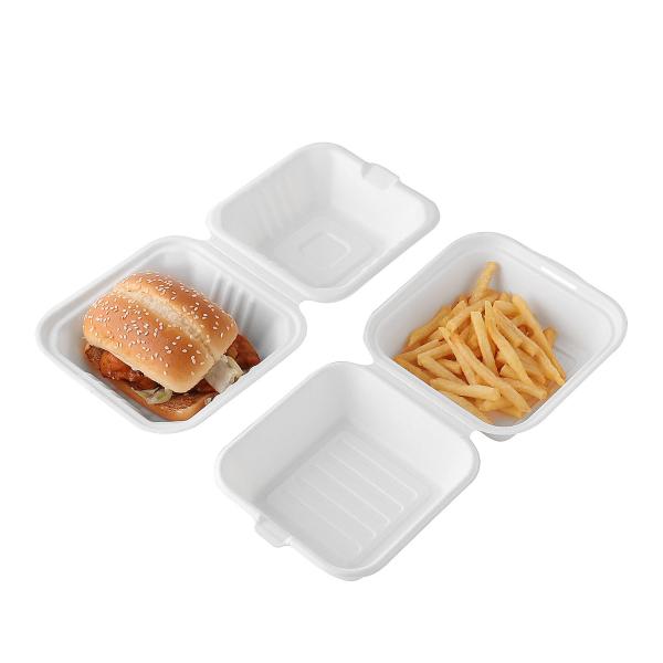 Recycle Take To Go Sugarcane Bagasse Biodegradable Take Away Box Disposable