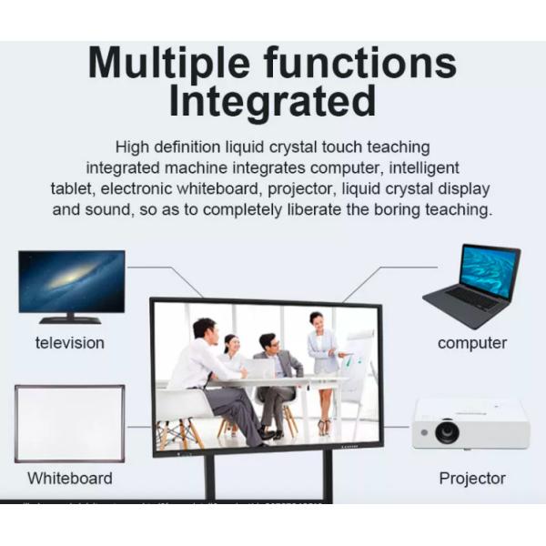 Educational LCD Touch Screen 65 Inch Digital Whiteboard For Online Teaching