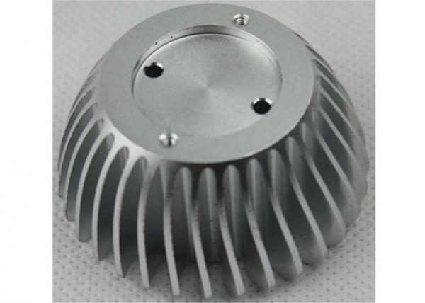 Quality Anodized CNC Aluminium Parts , LED Bulb Light Stamped / Extruded Heat Sink for sale