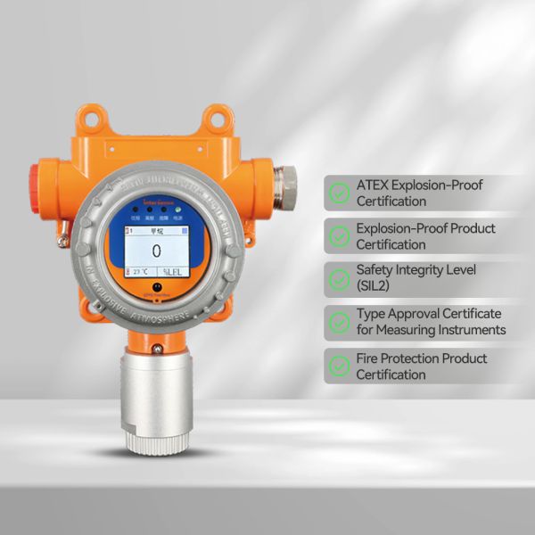 Multifunctional Digital Gas Detector Sensor ATEX & EX Certified for Combustible Gas and CO 4-20mA Current Output ISBUS Bus