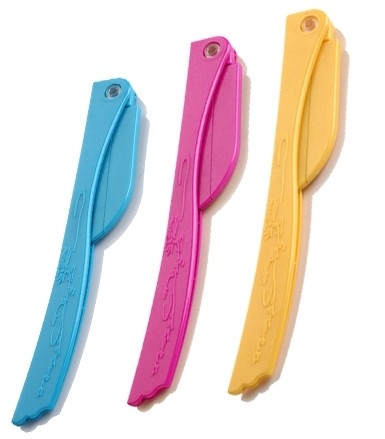 Various Colors Mini Eyebrow Razor 3 Pieces Safety Eyebrows Makeup Knife