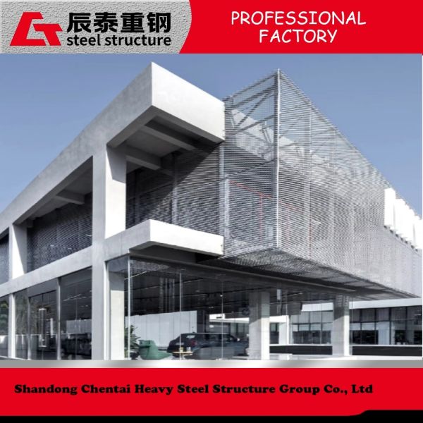 High Strength Lightweight Steel Structure Building Construction For Car Showroom