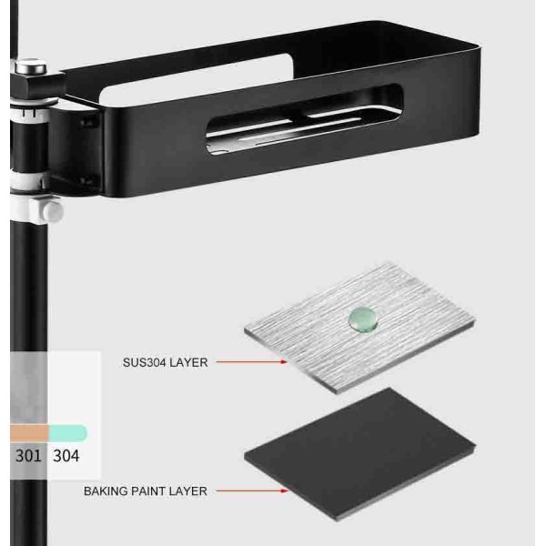 Adjustable Wall Spice Rack Organizer 304 Stainless Steel Material