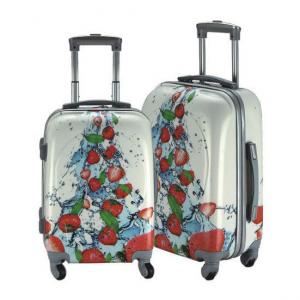 China Aluminum Trolley Polyester Printing Travel Luggage Sets on sale