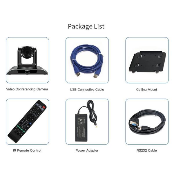 20X USB2.0 Video Conference PTZ Camera