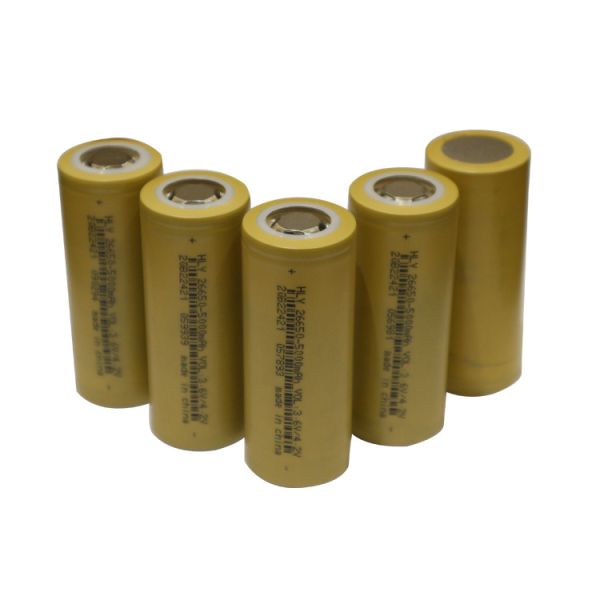 Deep Cycle NMC Lithium Cylindrical Battery Cells 1500 Times 26650 High Rate Power