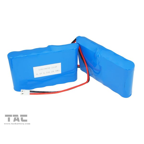 High Capacity 4.5Ah 6.4V 18650 LiFePO4 Batteries Pack For Solar Product