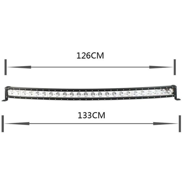 6000K 50 Inch LED Light Bar / PC Lens 21600lm Single Row 240w LED Light Bar