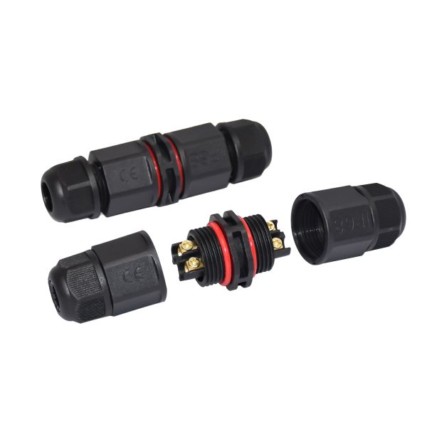 IP68 Rubber AC DC M20 2 Pin Waterproof Connector For LED Module & Driver