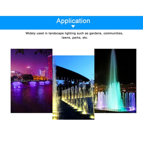 6500K Low Voltage Underwater Pond Lights , Color Changing Led Pool Lights 3W