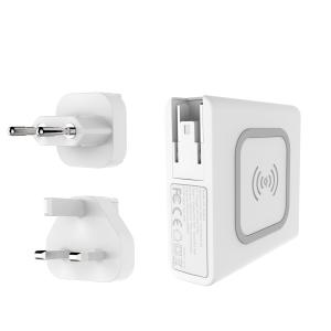 Mobile phone Travel 10w Qi Power Bank With Wireless Charging