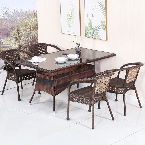 Outdoor Cafe Patio Garden Balcony Hotel Beach Stackable ArmChair for Leisure Outdoor