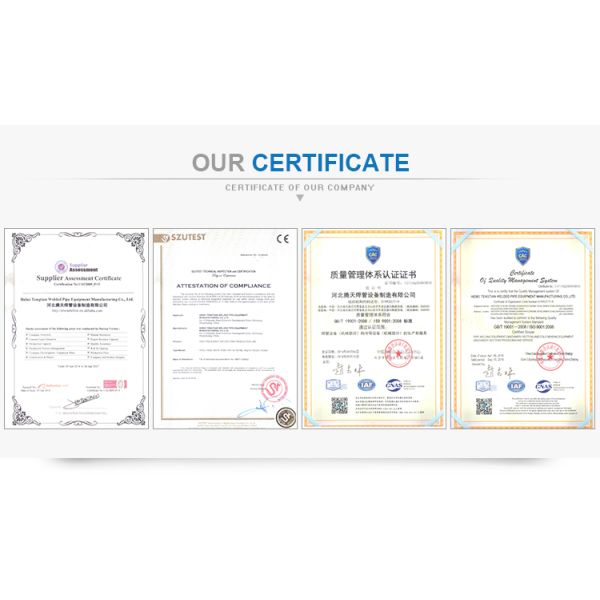 Automatic Square Tube Mill 165-426mm Carbon Steel 1400kw