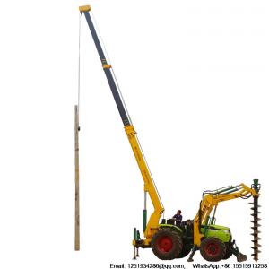 China Hydraulic excavator drilling auger crane erection pole machine wholesale